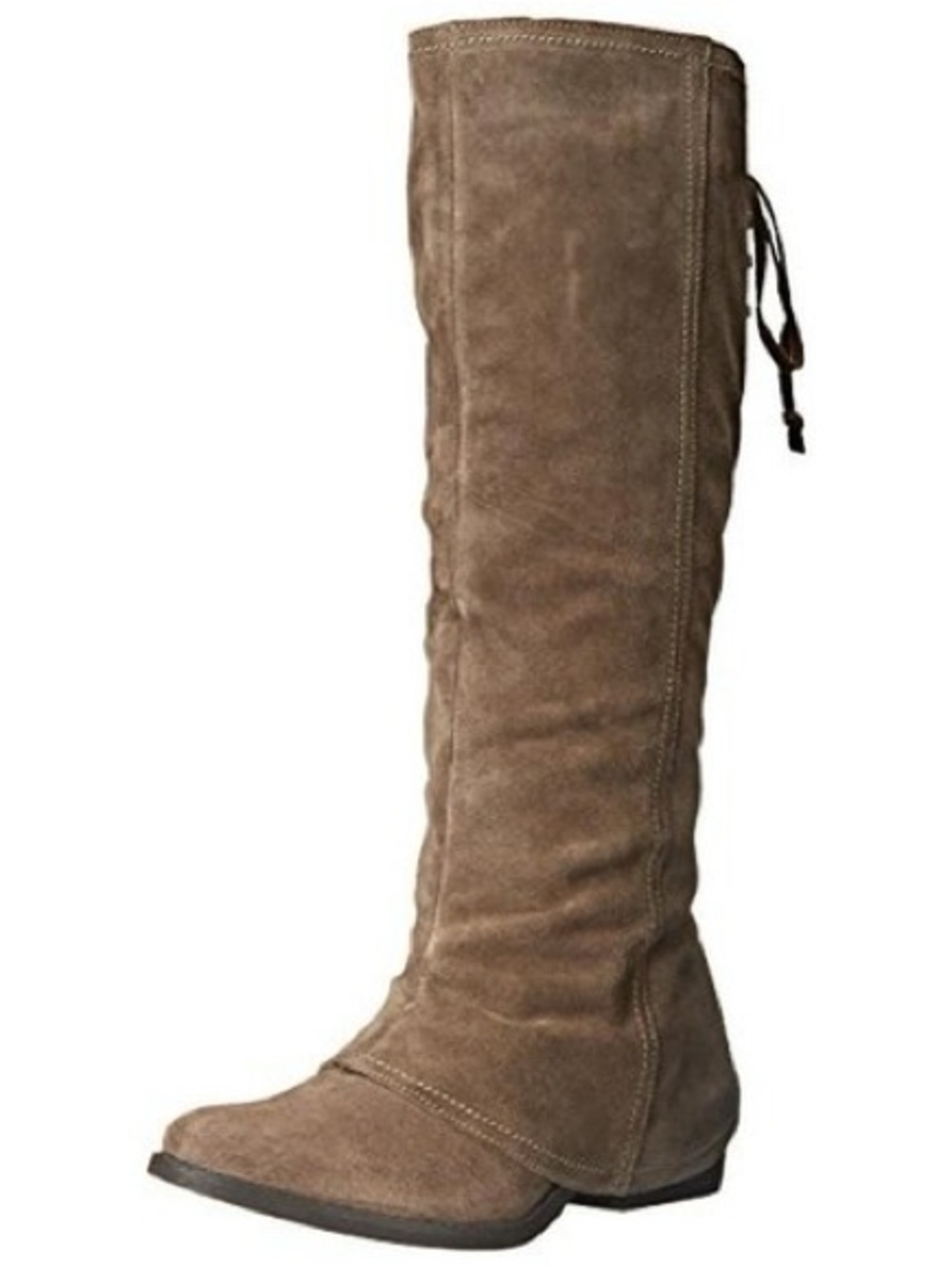 Tan suede knee high boots renn faire medieval cosplay fairy lace up whimsygoth